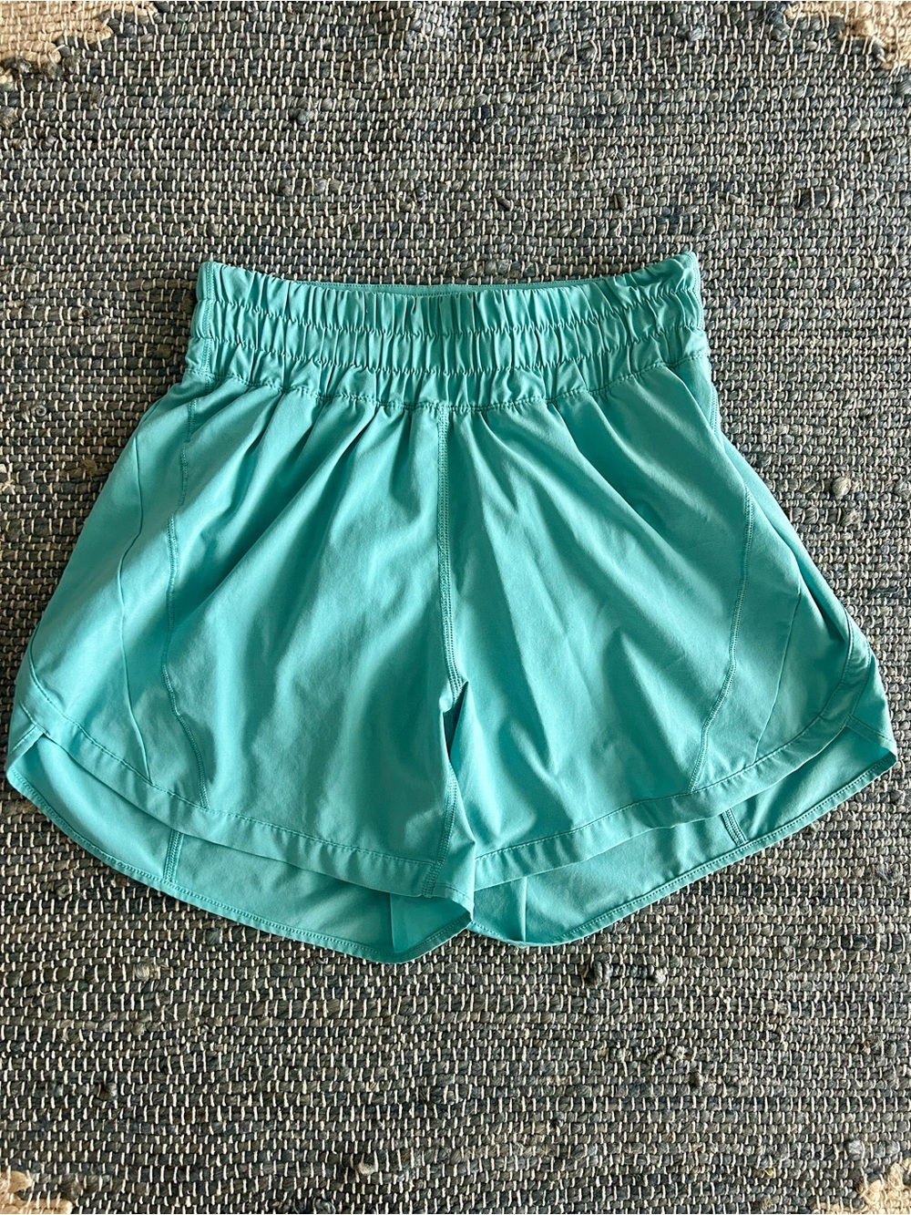 Lululemon Track That High-Rise Lined Short 5" Turquoise